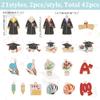 WADORN 42-Piece Enamel Graduation Charms Set view 2