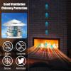 BDJSN Stainless Steel Chimney Cap, 75/110/160/200 mm, Round Rain Cover view 2