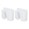 GALPADA 2-Piece Wall-Mounted Holders for Phones and Remote Controls, White view 1