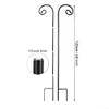 Whychstore Iron Shepherd Hooks, Adjustable Outdoor Hooks, 6-Pack view 2