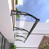 Aluminum Alloy Door Awning, 99–119 cm, Polycarbonate UV, Rain, and Snow Protection view 1