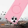 Belzsxy Samsung Galaxy A16 Case with Lanyard, MagSafe Compatible, Liquid Silicone, Magnetic Necklace Case, Pink view 2