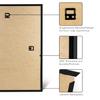 Texas Plastic Poster Frame for 43 x 79 cm Picture, Black, with Acrylic Glass view 2