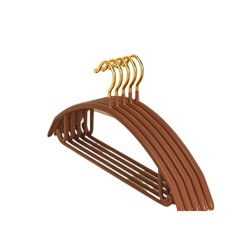 WEOKDFHA Non-Slip Suit Hangers, Coffee, 10-Piece