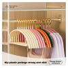 WEOKDFHA Non-Slip Suit Hangers, Coffee, 10-Piece view 3