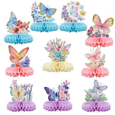 Solaverano 10-Piece Butterfly Honeycomb Table Centerpieces