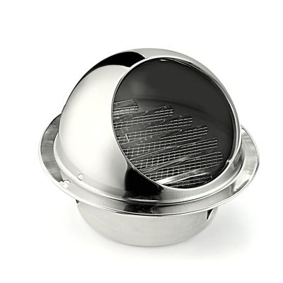 HBALDTEDC Stainless Steel Round Vent Cover with Mesh, 304 Stainless Steel, Silver, Multiple Sizes (170 mm/6.7 in)