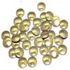 Flat Hot-Fix Iron-On Rivets, Light Gold, 8 mm, 50 Pieces view 1