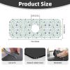 Floral Stone Faucet Mat for Kitchen Sinks, Diatomaceous Earth Absorbent Splash Guard (38.1 x 14 cm) view 2