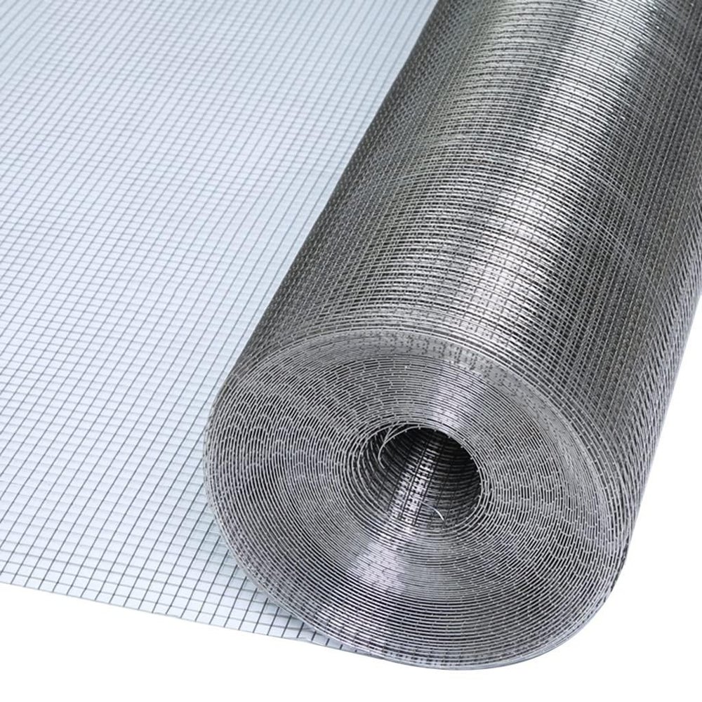 SXEVZOO Aviary Wire Mesh, 12 x 12 mm, 304 Stainless Steel Welded Mesh, 1 x 9 m