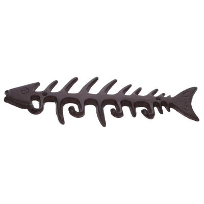 TOYANDONA Vintage Cast-Iron Fishbone Hook for Wall-Mounted Hanging Planters