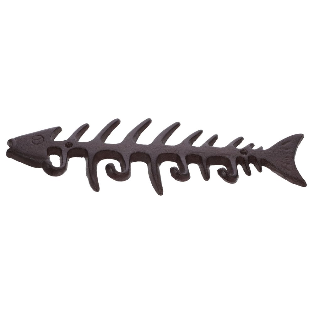TOYANDONA Vintage Cast-Iron Fishbone Hook for Wall-Mounted Hanging Planters