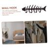 TOYANDONA Vintage Cast-Iron Fishbone Hook for Wall-Mounted Hanging Planters view 3