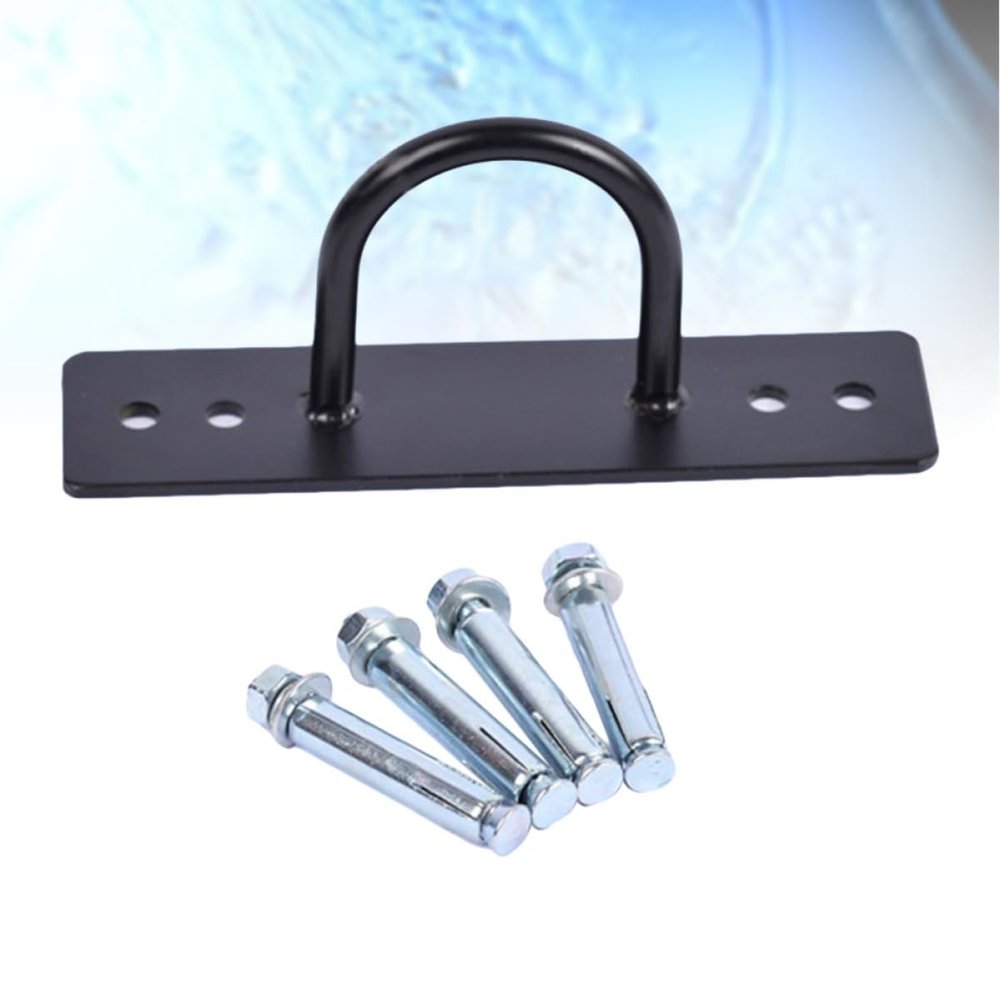 FUNOMOCYA Black Iron Hammock Hooks for Ceiling Mounting
