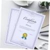 Blank Blue Diploma Paper, 50 Sheets, Printable Certificate Paper view 3