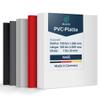 diconfa Custom-Cut Rigid PVC Sheet, Natural White, 500 x 200 mm, 2 mm Thick view 1