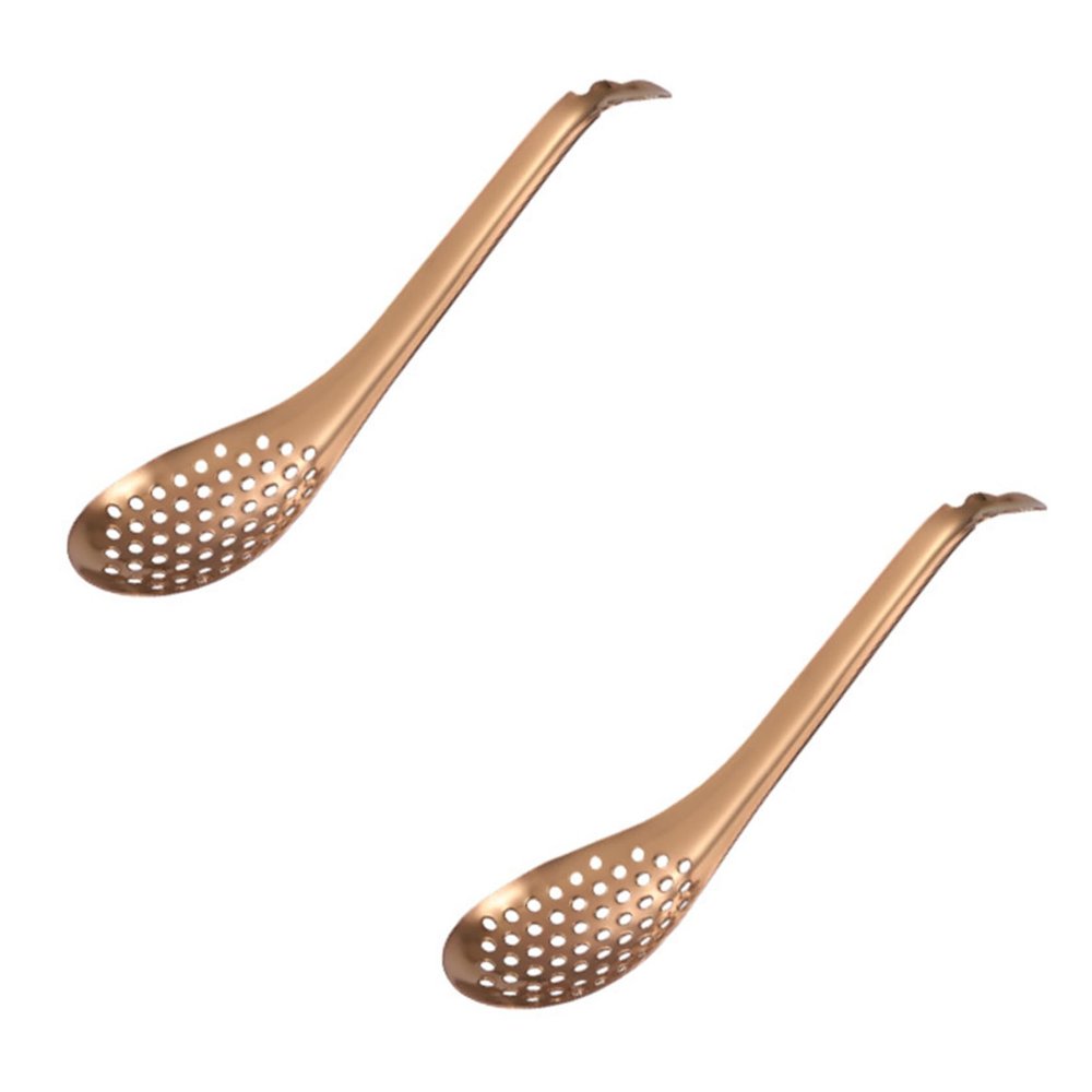 2 Stainless Steel Caviar Sieves with Long Handles for Fine Foods