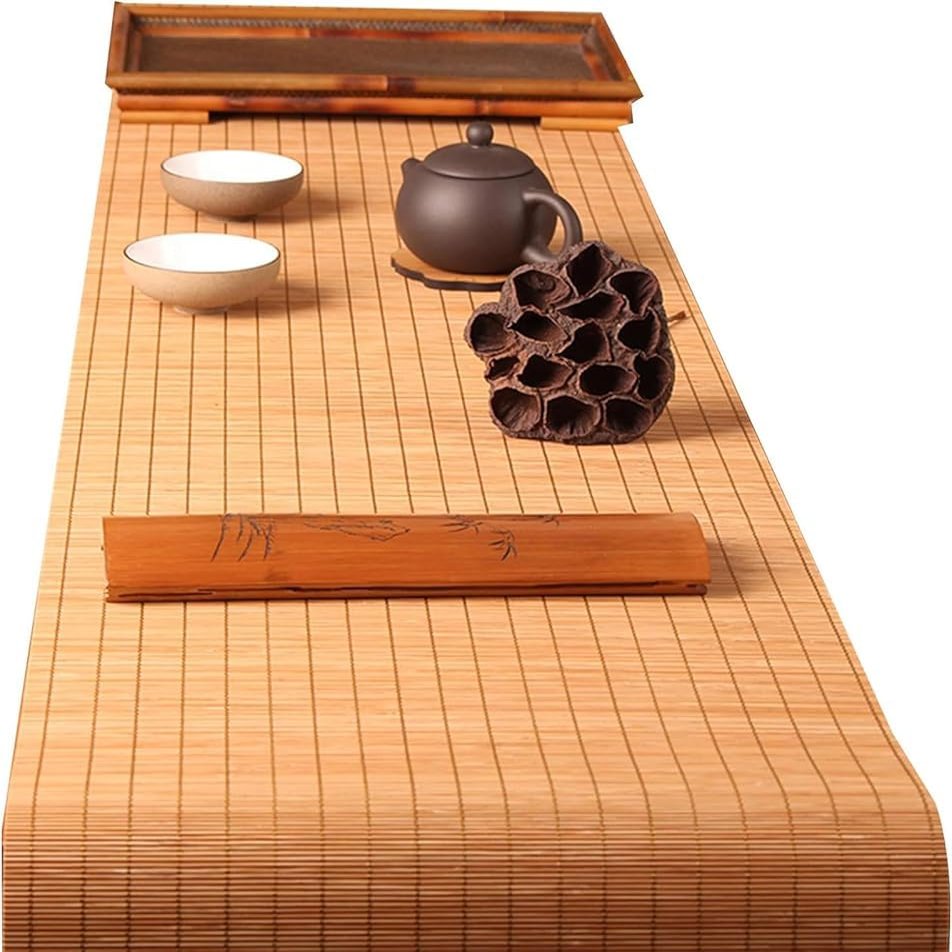 Bamboo Placemat for Kung Fu Tea Sets, Handmade Natural Design