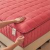 Gray Zippered Mattress Protector, 5-Sided Quilted Cover, Removable Fitted Sheet (170 x 200 + 20 cm, E) view 4