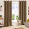 HANGEENGS 1-Pc. Blackout Thermal Curtain with Grommets, Brown, 305 x 245 cm (W x H) view 4