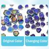 Spritewelry 40-Piece Rabbit Glass Beads, Color-Changing Temperature-Sensitive Spacer Beads view 2