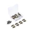 10-Piece Bronze Retro Latch Set, 29 × 33 mm view 3