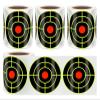 4 Rolls Shooting Target Stickers, 3 Inches, Fluorescent Yellow, 400 Pieces view 1