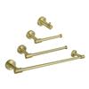 Personalizable Brushed Gold Stainless Steel Bathroom Set, Wall-Mounted, 4-Piece Set C view 1