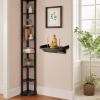 Decorative Two-Tier Wall Shelf, Buddha Altar Shrine Table, 39 x 26 x 12 cm view 2