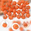 SUNNYCLUE 30 Pumpkin Resin Jewelry Charms for Thanksgiving and Halloween view 3