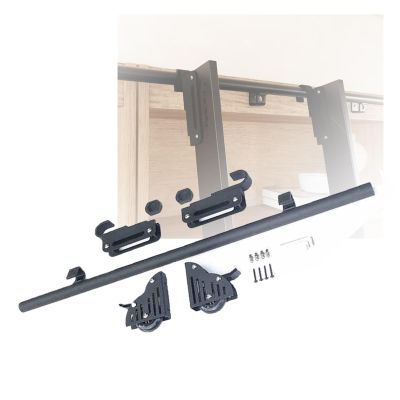Sliding Library Ladder Rail Set, 3 m, Sliding Hardware for Bookshelves, Attics, Studios and Schools (Ladder Not Included)