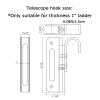 Sliding Library Ladder Rail Set, 3 m, Sliding Hardware for Bookshelves, Attics, Studios and Schools (Ladder Not Included) view 2