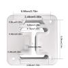 Pool Ladder Flanges, Deck-Mount Brackets, Heavy-Duty Resin Replacement Hardware view 2