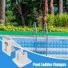 Pool Ladder Flanges, Deck-Mount Brackets, Heavy-Duty Resin Replacement Hardware view 4