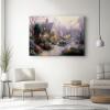 Generic Canvas Wall Art 80 x 50 cm, Dreamy Country House Print, Pink and Yellow, Unframed view 4