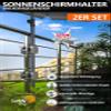 4smile SunnyBoy Balcony Umbrella Holders, Anthracite, Set of 2 view 2