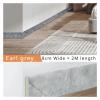 ENWWCH 3-Piece 2 m Waterproof Self-Adhesive Baseboard Trim, 3D Wall Decals, Thickened Corner Protection, Black view 3