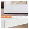 ENWWCH 3-Piece 2 m Waterproof Self-Adhesive Baseboard Trim, 3D Wall Decals, Thickened Corner Protection, Black view 4