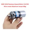 FBFTGMRMTA DC Planetary Gear Motor, 36 mm, 12 V/24 V, 6 mm/8 mm Shaft, 36GP-3530, Adjustable Speed (86 RPM, 24 V, 6 mm Shaft) view 4