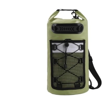 KGFCE PVC Dry Bag for Women and Men, 10L/20L, Waterproof Shoulder Bag for Kayaking, Trekking, Drifting, Rafting, Surfing and Boating, Green, 20L UK