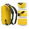 KGFCE PVC Dry Bag for Women and Men, 10L/20L, Waterproof Shoulder Bag for Kayaking, Trekking, Drifting, Rafting, Surfing and Boating, Green, 20L UK view 4
