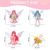 Tashce Small Fairy Figures, Fairy Garden Accessories, 4-Piece Miniature Decor view 2