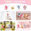 Tashce Small Fairy Figures, Fairy Garden Accessories, 4-Piece Miniature Decor view 3