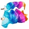 EYRMQWJPC Silk Fans for Belly Dancing, Imitation Silk, Handmade, Gradient, Color01, 1pc, Right Hand, 120cm view 2