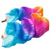 EYRMQWJPC Silk Fans for Belly Dancing, Imitation Silk, Handmade, Gradient, Color01, 1pc, Right Hand, 120cm view 4