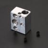 FUUGlan Hardened Aluminum Heater Block for 3 S1 Hotend Extruder, Silver, High-Temperature Resistant view 3