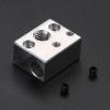 FUUGlan Hardened Aluminum Heater Block for 3 S1 Hotend Extruder, Silver, High-Temperature Resistant view 4