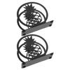 2 Decorative Black Iron Napkin Holders view 1