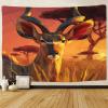 kaiyun 180 x 230 cm Kudu African Savanna 3D-Printed Tapestry Wall Art view 2
