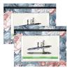 Amooorous Pencil Pouches, 3-Ring Binder Pouches, 2-Pack, Blue and Pink view 2